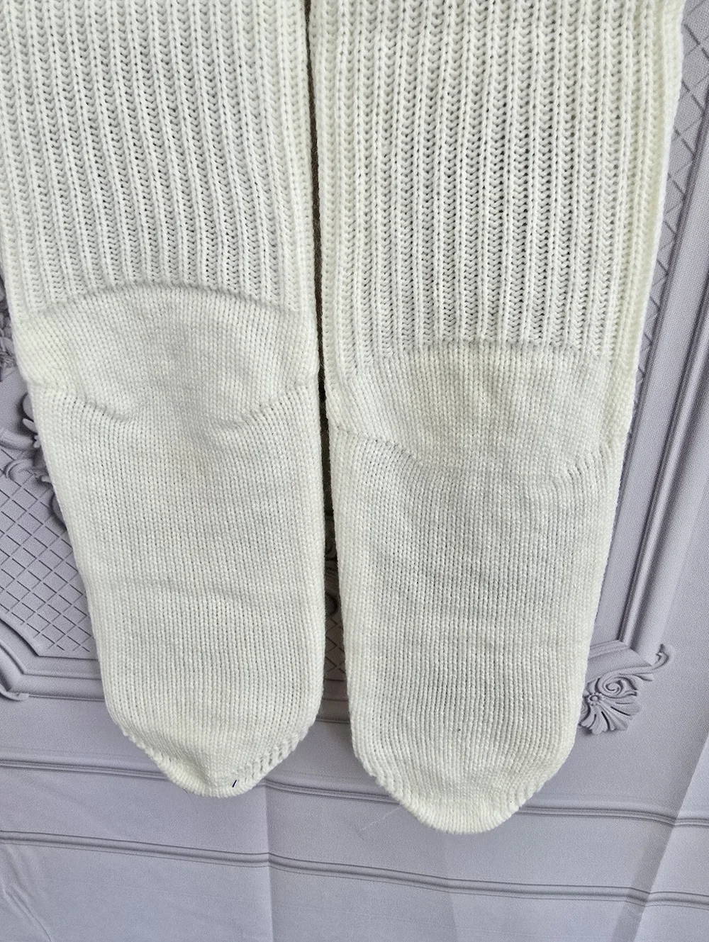 Granny Square Over-the-Knee Cabin Socks / Cozy Boho Cottagecore / OS